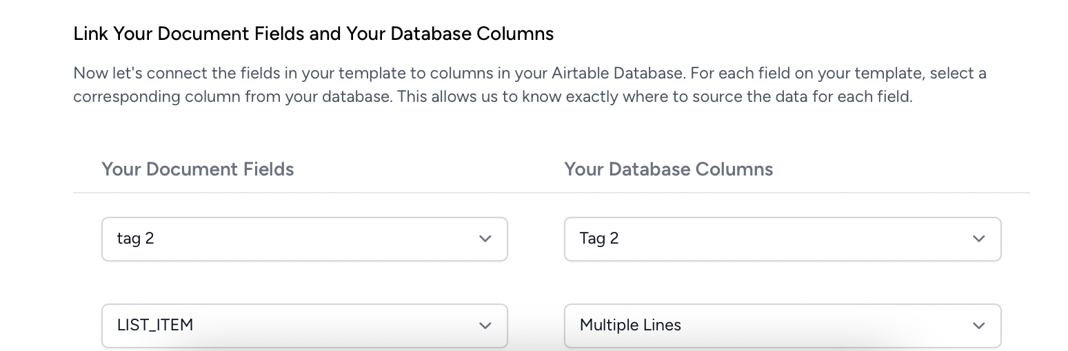 AutomatedDocs - Airtable Integration