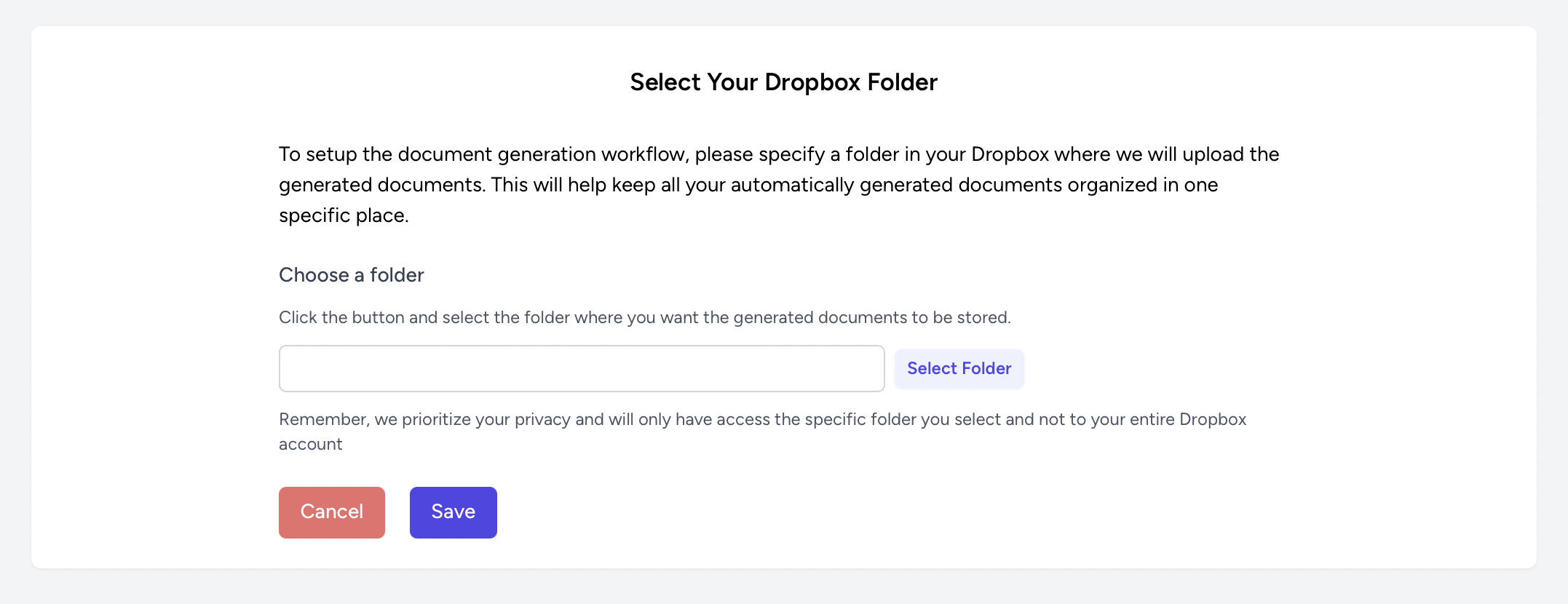 AutomatedDocs - Dropbox Integration