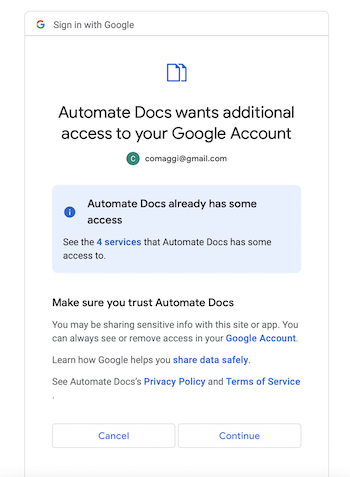 AutomatedDocs - google-drive Integration